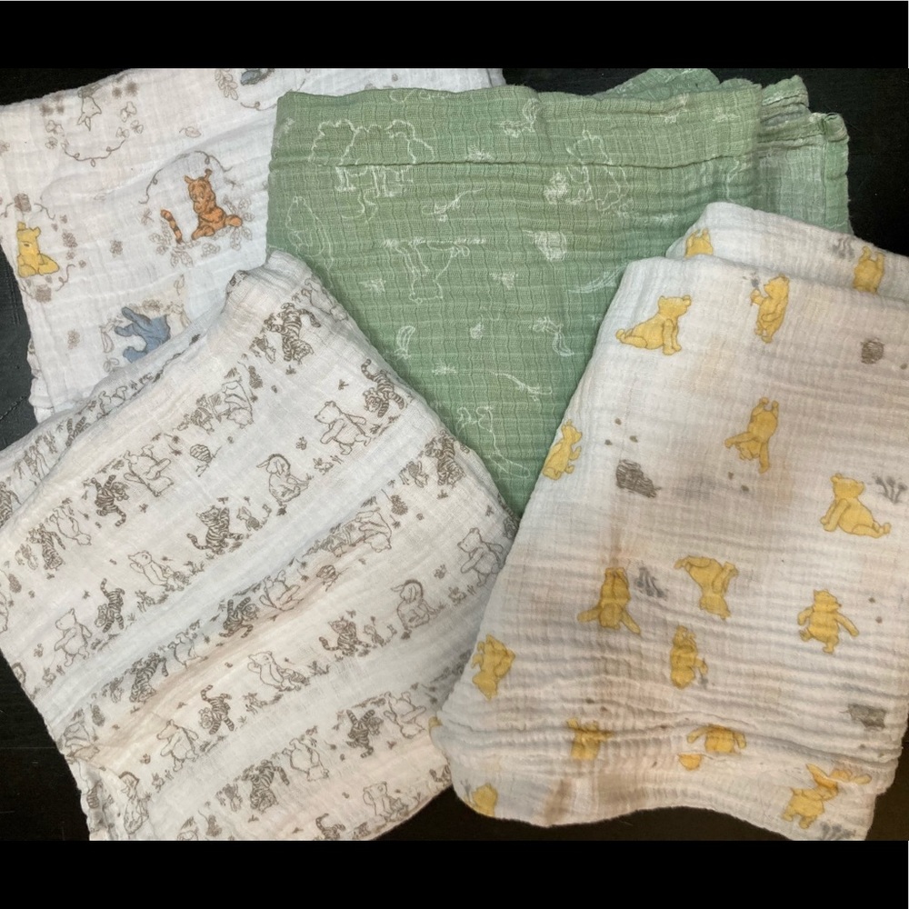 Aden & Anais Classic Pooh Swaddles (used)